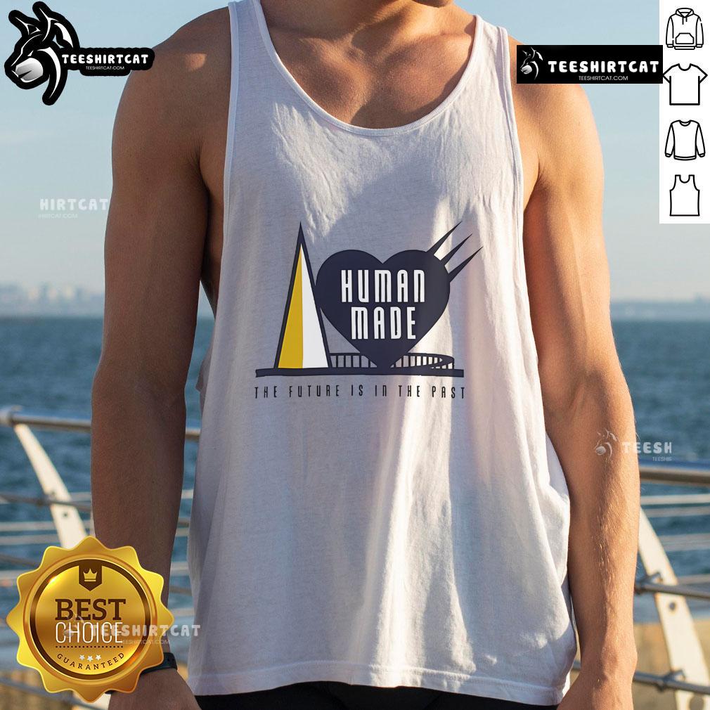 Alt Text: Official Human Made The Future Is In The Past tank top featuring a stylish design and bold graphic for trendy outfits.