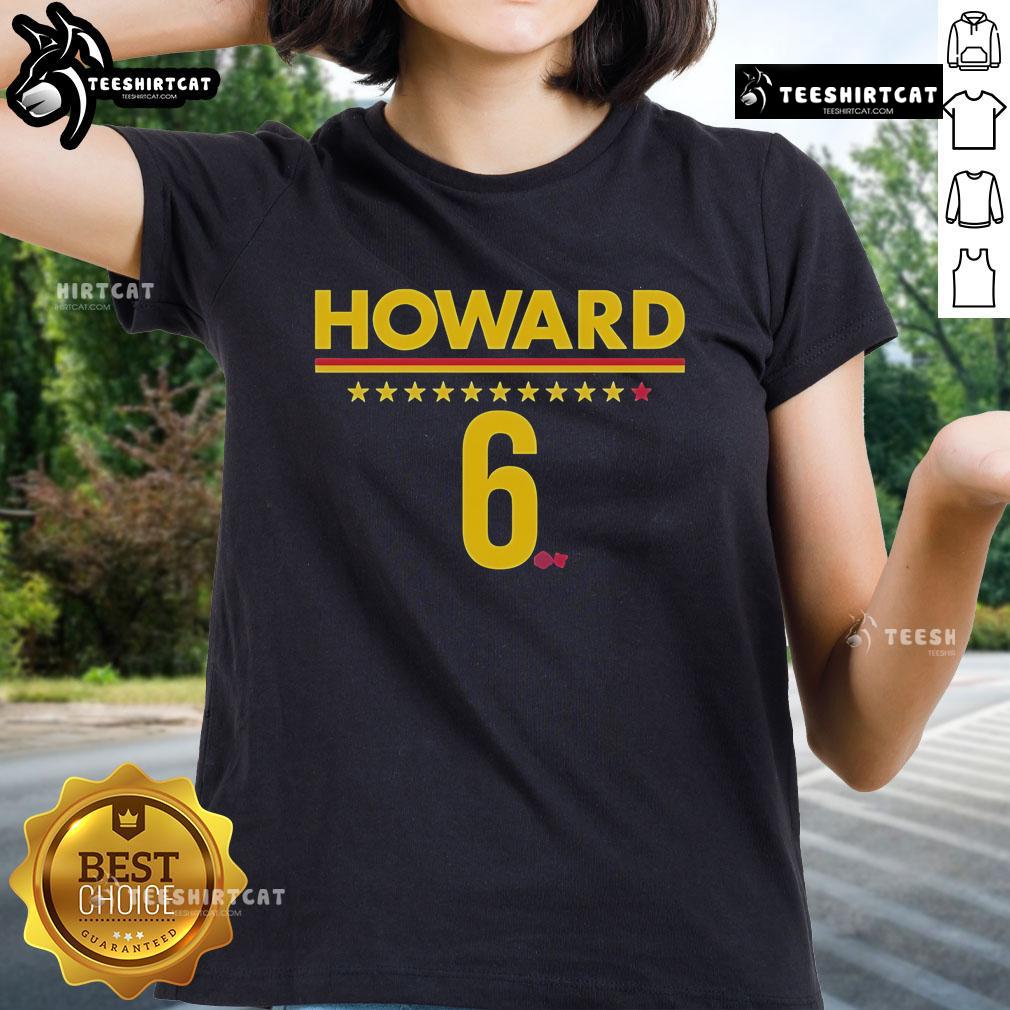 Official Natasha Howard Indiana 6 Ladies Tee featuring vibrant team colors and logo for fans and supporters.