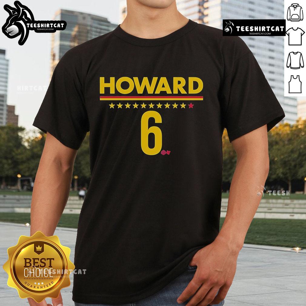Natasha Howard Ind 6 T-Shirt featuring her name and number, perfect for fans supporting the Indiana team.