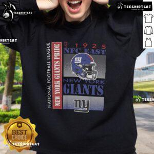 Official New York Giants NFC East Est 1925 sweatshirt showcasing team pride in the National Football League.