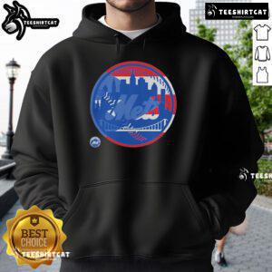 Alt Text: Official New York Mets Puerto Rican Flag Logo Hoodie featuring vibrant colors and team branding for fans.