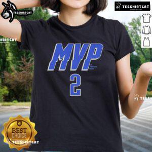 Official OKC MVP Thunder Ladies Tee from The Uncontested Podcast, showcasing team spirit and stylish design.