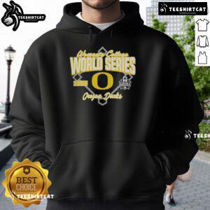 Alt Text: Official Oregon Ducks Softball 2025 NCAA Women's College World Series Bound Hoodie in vibrant green and yellow design.