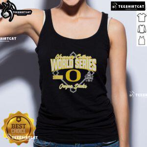 Official Oregon Ducks Softball 2025 NCAA Women's College World Series Bound Tank Top showcasing team spirit and athletic style.