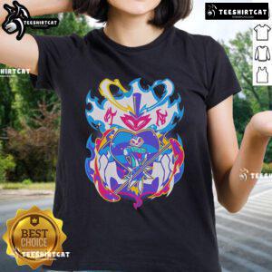 Official Ozzie Fizz Pride 2025 ladies tee featuring vibrant colors and a stylish design for pride celebrations.