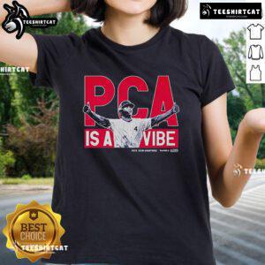 Official PCA Is A Vibe Pete Crow Armstrong MLBPA ladies tee in stylish design, perfect for fans and casual wear.
