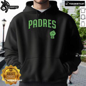 Alt Text: Official Padres Mental Health Awareness Month 2025 hoodie featuring the team's logo and vibrant colors.