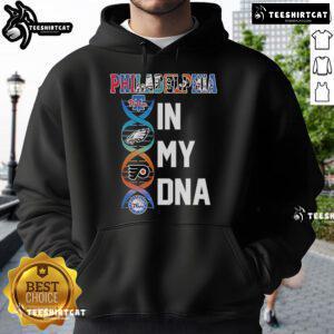 Official Philadelphia Team In My DNA Hoodie featuring team logo and stylish design, perfect for fans and casual wear.
