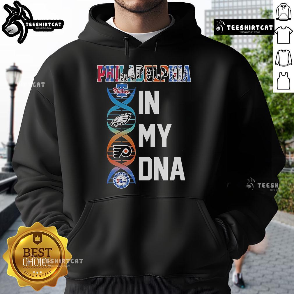 Official Philadelphia Team In My DNA Hoodie featuring team logo and stylish design, perfect for fans and casual wear.