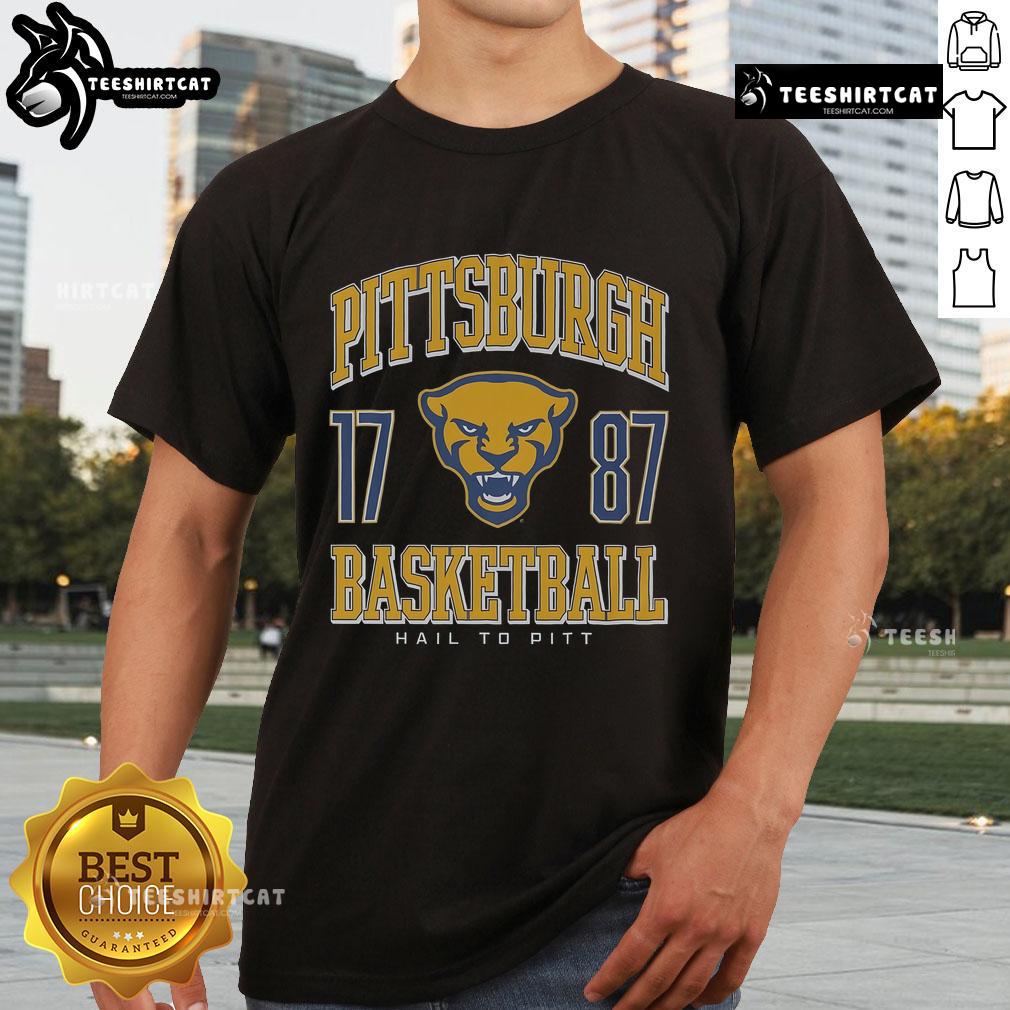 Official Pittsburgh Panthers Basketball T-Shirt featuring team logo and colors, perfect for fans and game day.