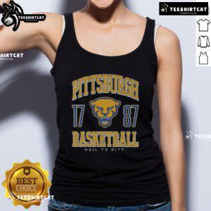 Official Pittsburgh Panthers basketball tank top featuring team colors and logo, perfect for fans and athletes.