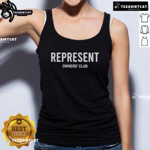 Official Represent Owners Club tank top showcasing trendy design and logo, perfect for casual wear and summer style.