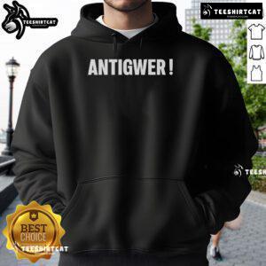 Official Rvpland Antigwer Hoodie in black with logo, perfect for casual wear and street style enthusiasts.