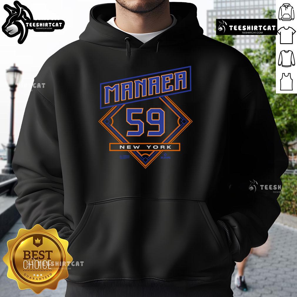Alt Text: Official Sean Manaea 59 MLBPA New York hoodie featuring team colors and logo, perfect for fans and collectors.