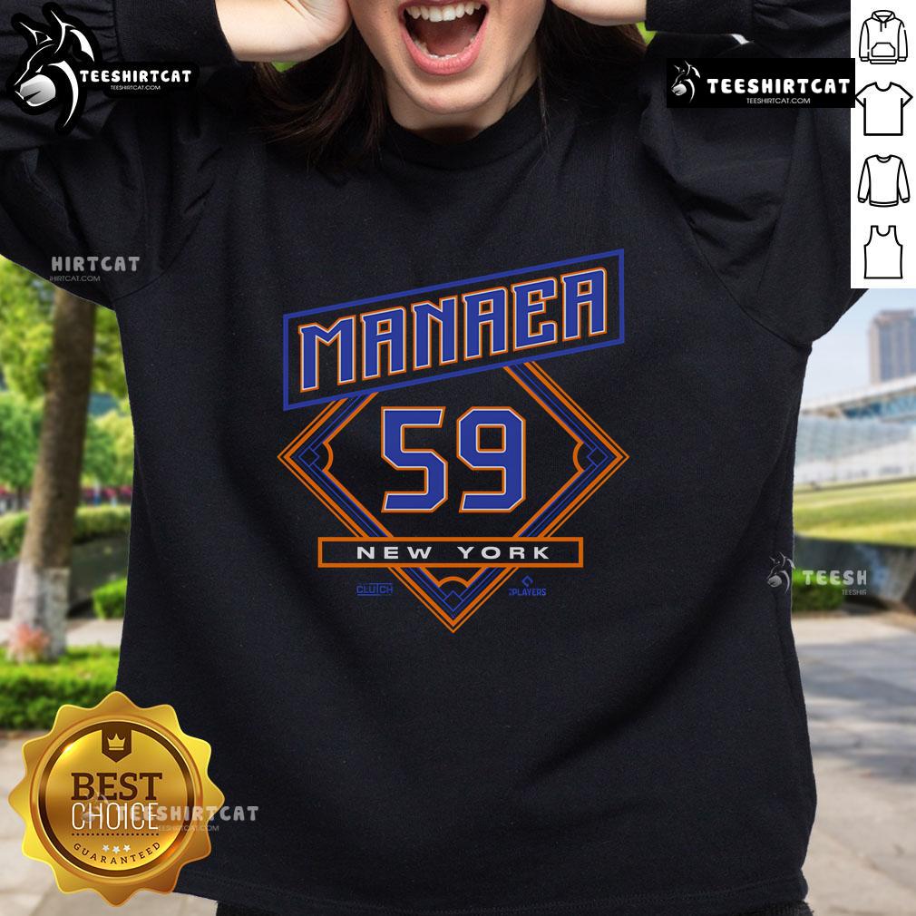 Alt Text: Official Sean Manaea 59 MLBPA New York sweatshirt featuring a stylish design perfect for baseball fans.