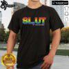 Official Slut Salt Lake Utah LGBT Pride T-Shirt featuring vibrant colors and bold graphics celebrating pride and inclusivity.