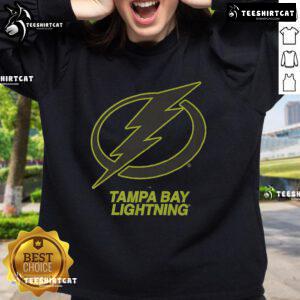 Official Tampa Bay Lightning Highlight Reel Sweatshirt featuring team logo and vibrant graphics for fans.