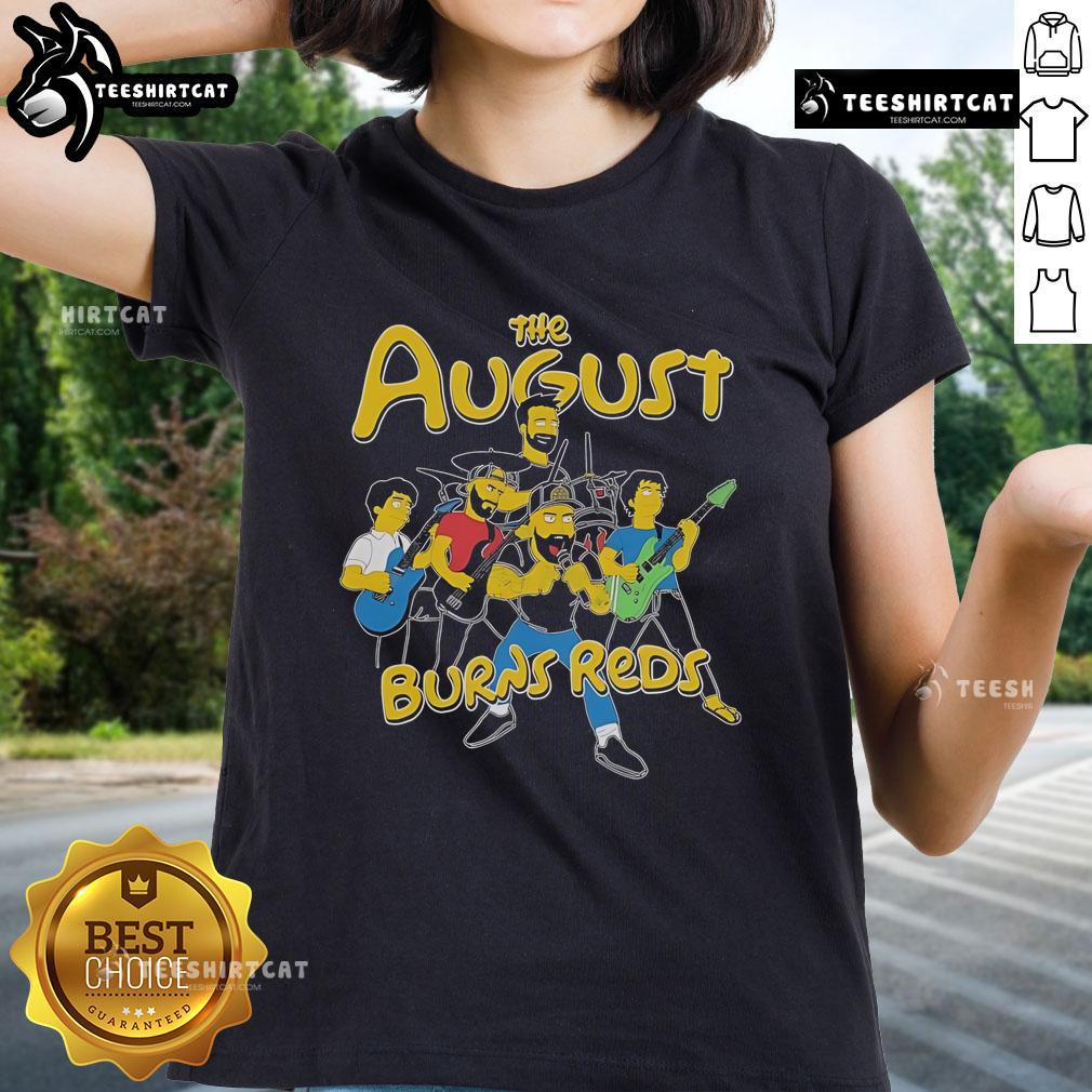 Alt Text: Official August Burns Red band ladies tee featuring logo design, perfect for fans of the metalcore music genre.