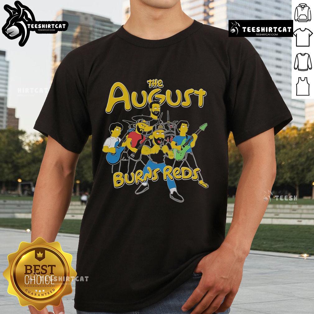 Official August Burns Red band t-shirt featuring logo design, perfect for fans of the metalcore music genre.