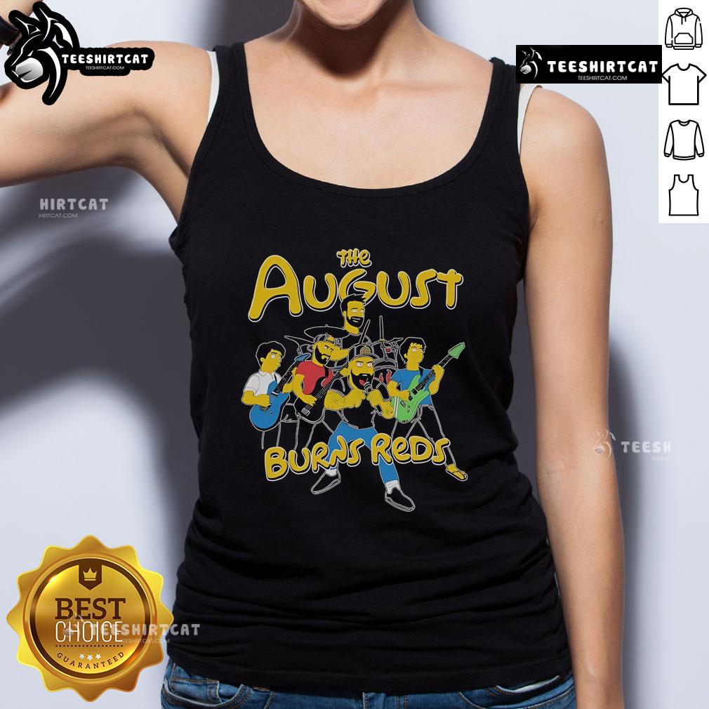 Official August Burns Red band tank top featuring logo design, perfect for fans of metalcore music and stylish concert wear.