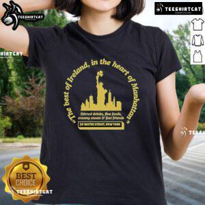 Official The Dead Rabbit Irish Imports Manhattan Ladies Tee featuring stylish design and comfortable fit for women.