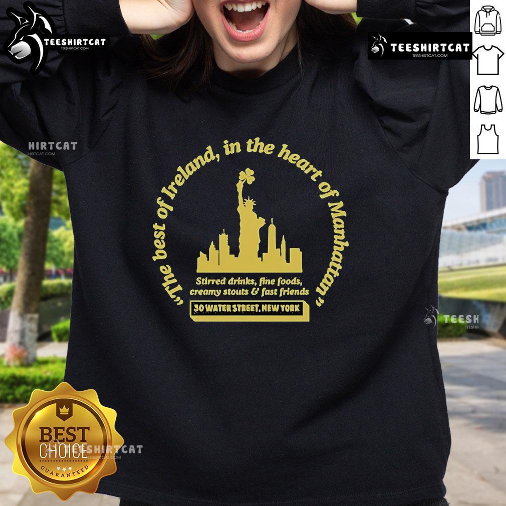 Official The Dead Rabbit Irish Imports Manhattan Sweatshirt featuring a classic design and cozy fit for fans.