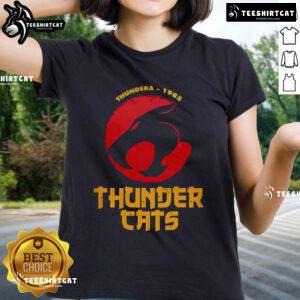 Official Thunder Cats 40th Anniversary Special Ladies Tee featuring vibrant graphics and a stylish fit for fans.