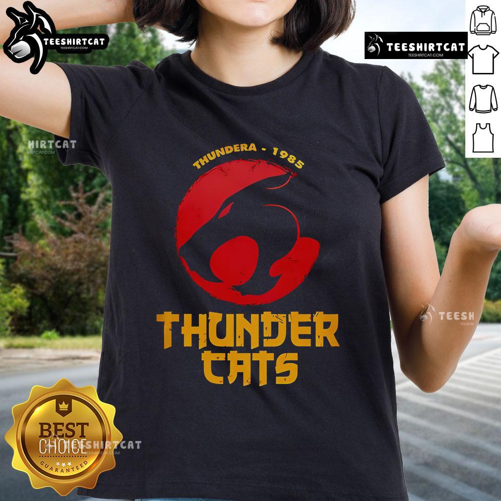 Official Thunder Cats 40th Anniversary Special Ladies Tee featuring vibrant graphics and a stylish fit for fans.