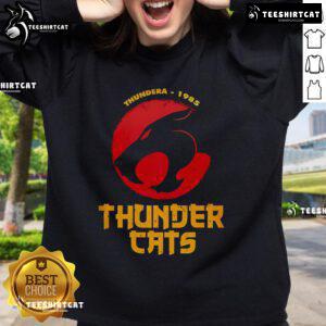 Alt Text: Official ThunderCats 40th Anniversary Special Sweatshirt featuring iconic graphics and vibrant colors for fans.