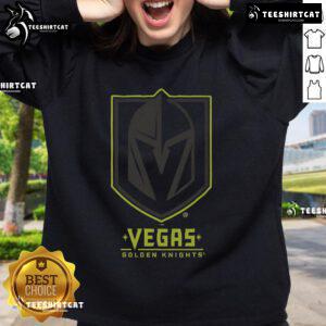 Official Vegas Golden Knights highlight reel sweatshirt featuring team logo and vibrant design for fans.