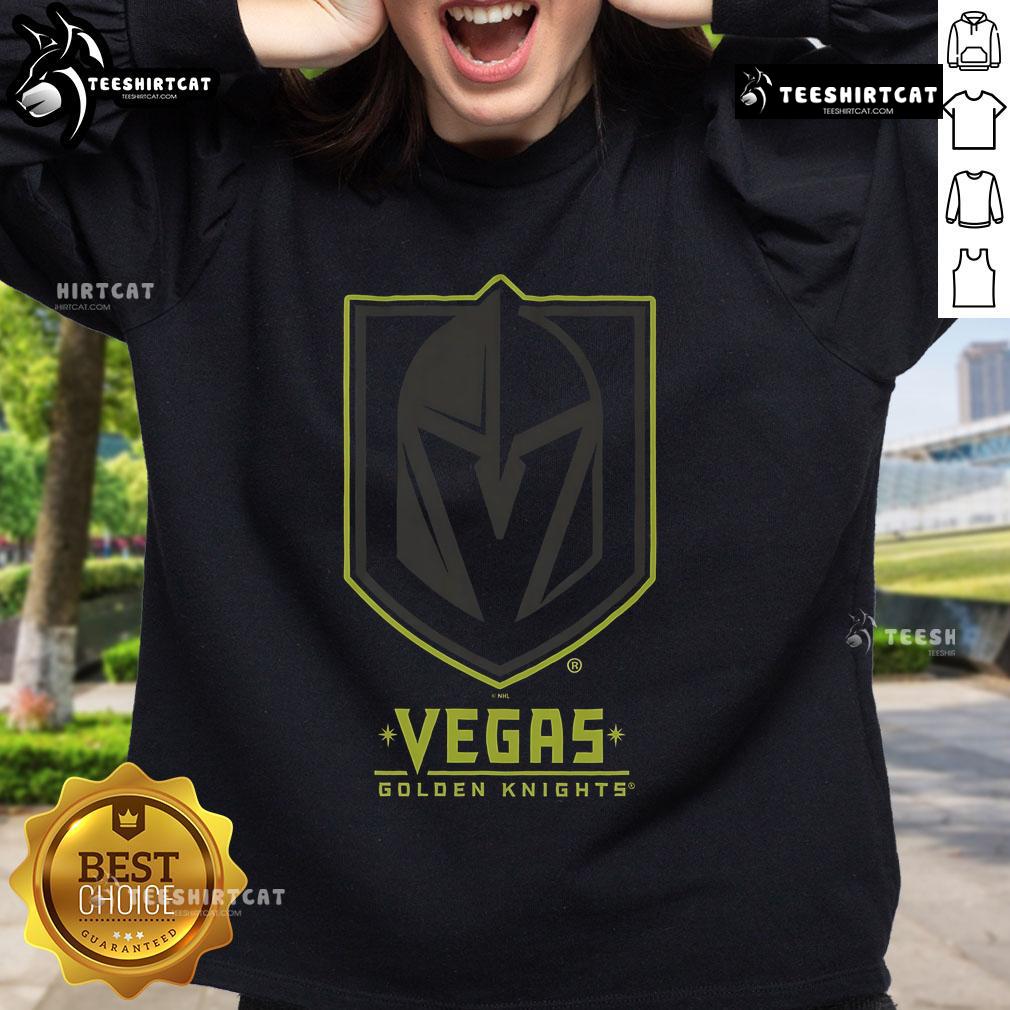 Official Vegas Golden Knights highlight reel sweatshirt featuring team logo and vibrant design for fans.
