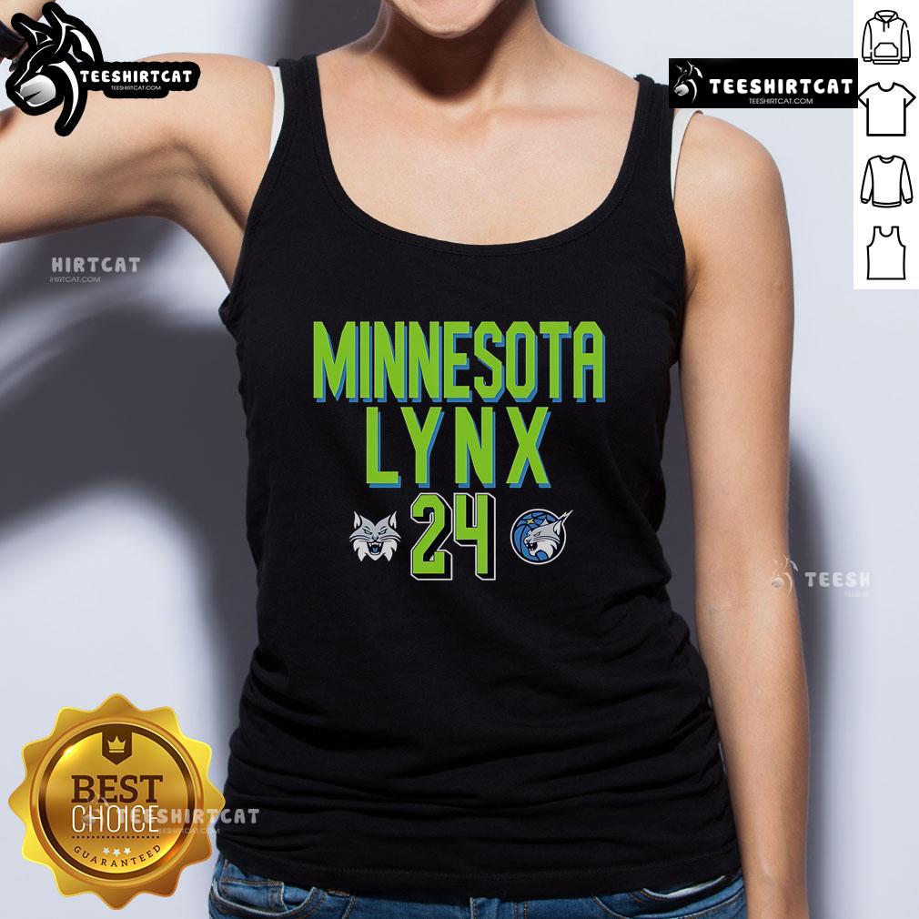 Official WNBA Minnesota Lynx Napheesa Collier tank top featuring team colors and player graphics.