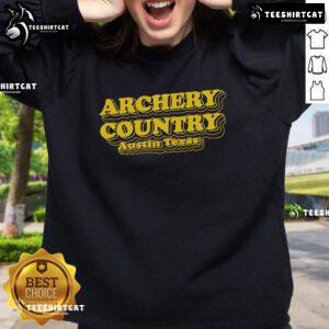 Original Archery Country sweatshirt featuring a stylish design, perfect for outdoor enthusiasts in Austin, Texas.