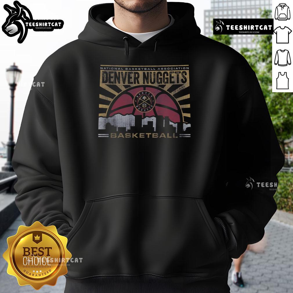 Premium Denver Nuggets Regional Hoodie featuring team colors and logo, perfect for fans and stylish winter wear.