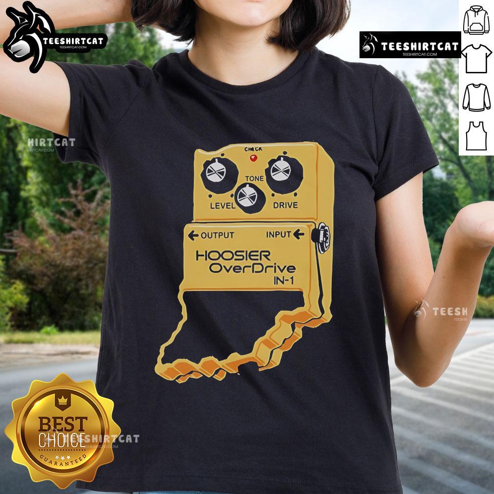 Alt Text: Premium Hoosier OverDrive Ladies Tee in stylish design, perfect for casual wear and showing off your Hoosier pride.