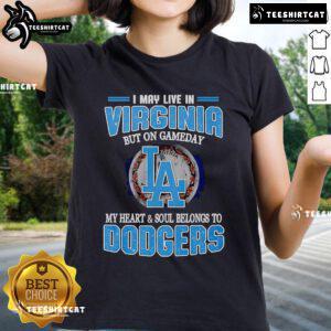 Premium Dodgers ladies tee showcasing pride for the team, perfect for game day in Virginia. Stylish and comfortable.