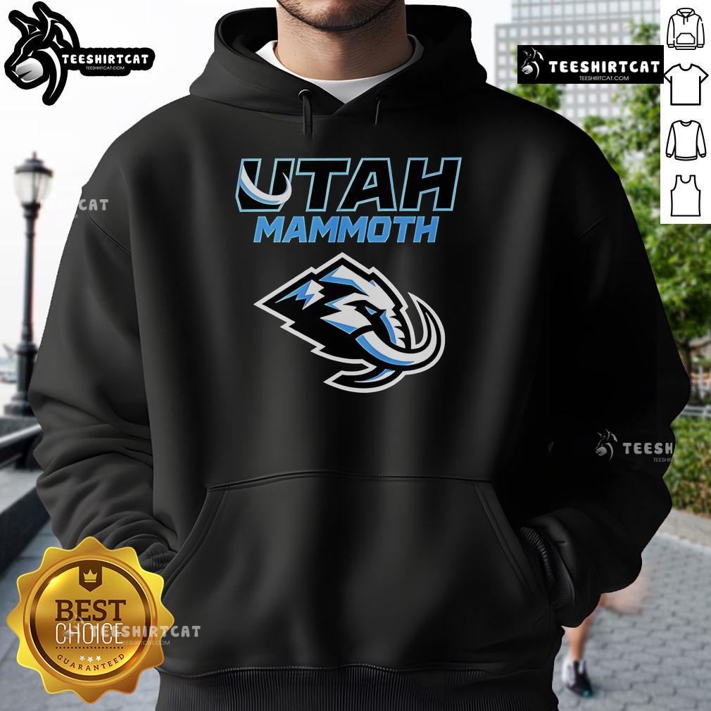 Premium Utah Mammoth Logo 2025 Hoodie featuring a stylish design and comfortable fit for casual wear.