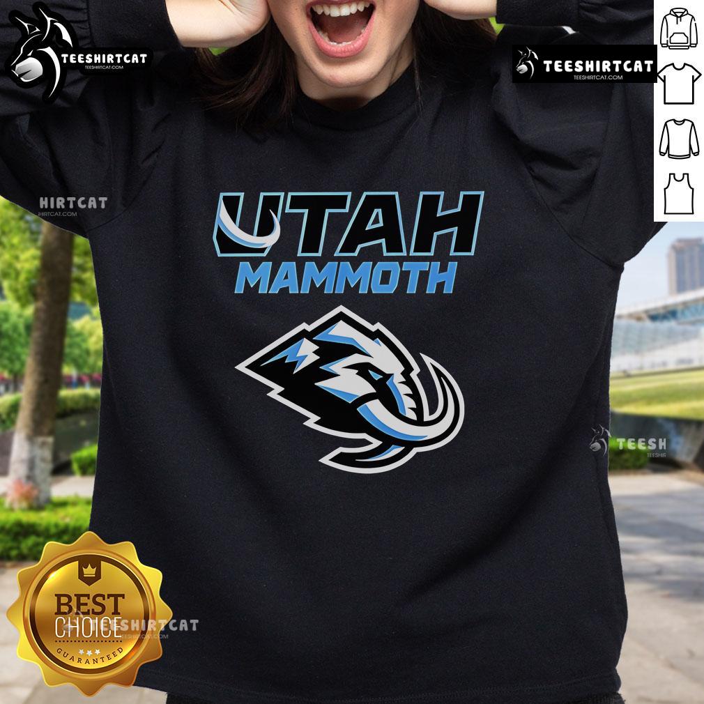 Alt Text: Premium Utah Mammoth Logo 2025 Sweatshirt featuring a stylish design and vibrant colors for ultimate comfort.