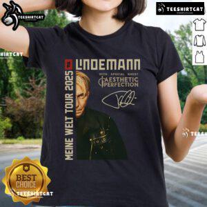 Top 2-Sided Till Lindemann Meine Welt Tour 2025 Rundhals Ladies Tee featuring vibrant design and stylish fit.