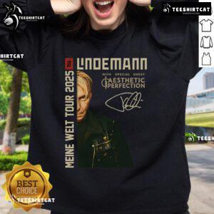 Top 2-Sided Till Lindemann Meine Welt Tour 2025 Rundhals Sweatshirt featuring vibrant design and comfortable fit.
