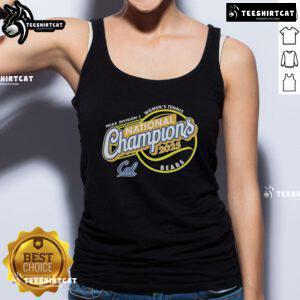 Top California Golden Bears 2025 NCAA Women's Tennis National Champions tank top showcasing team pride and athletic style.