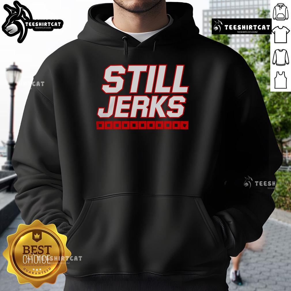 Top Carolina Hurricanes Still Jerks hoodie featuring team colors and logo, perfect for fans and winter wear.