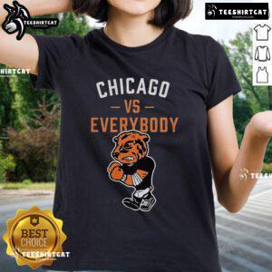 Top Chicago Vs Everybody mascot ladies tee featuring bold graphics and a stylish design for Chicago fans.