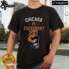 Alt Text: Top Chicago Vs Everybody mascot t-shirt featuring bold graphics and vibrant colors for Chicago sports fans.