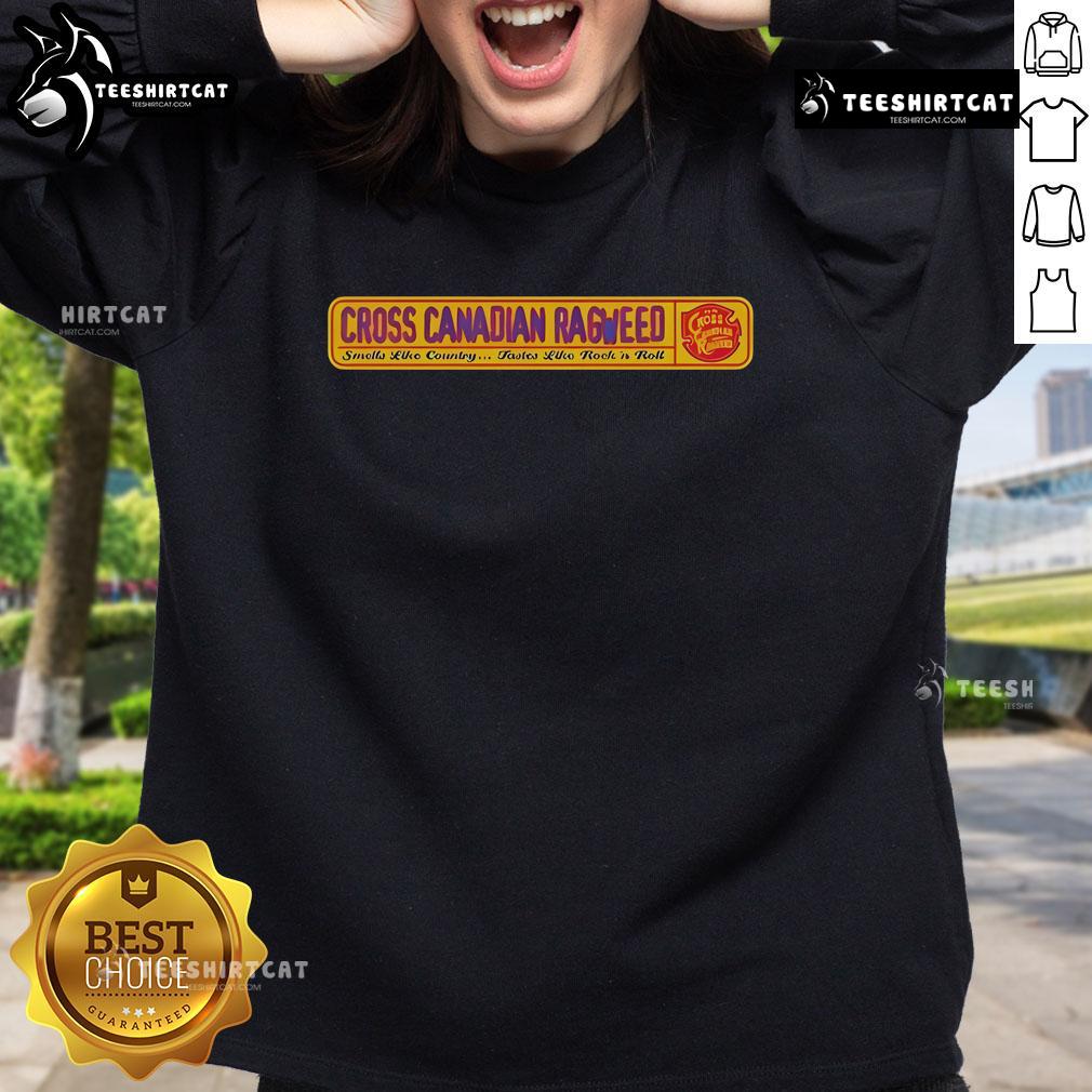 Top Cross Canadian Ragweed sweatshirt featuring a country rock design, perfect for fans of music and style.