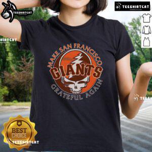 Stylish San Francisco Giants ladies tee featuring a vibrant design, perfect for fans celebrating their team spirit.