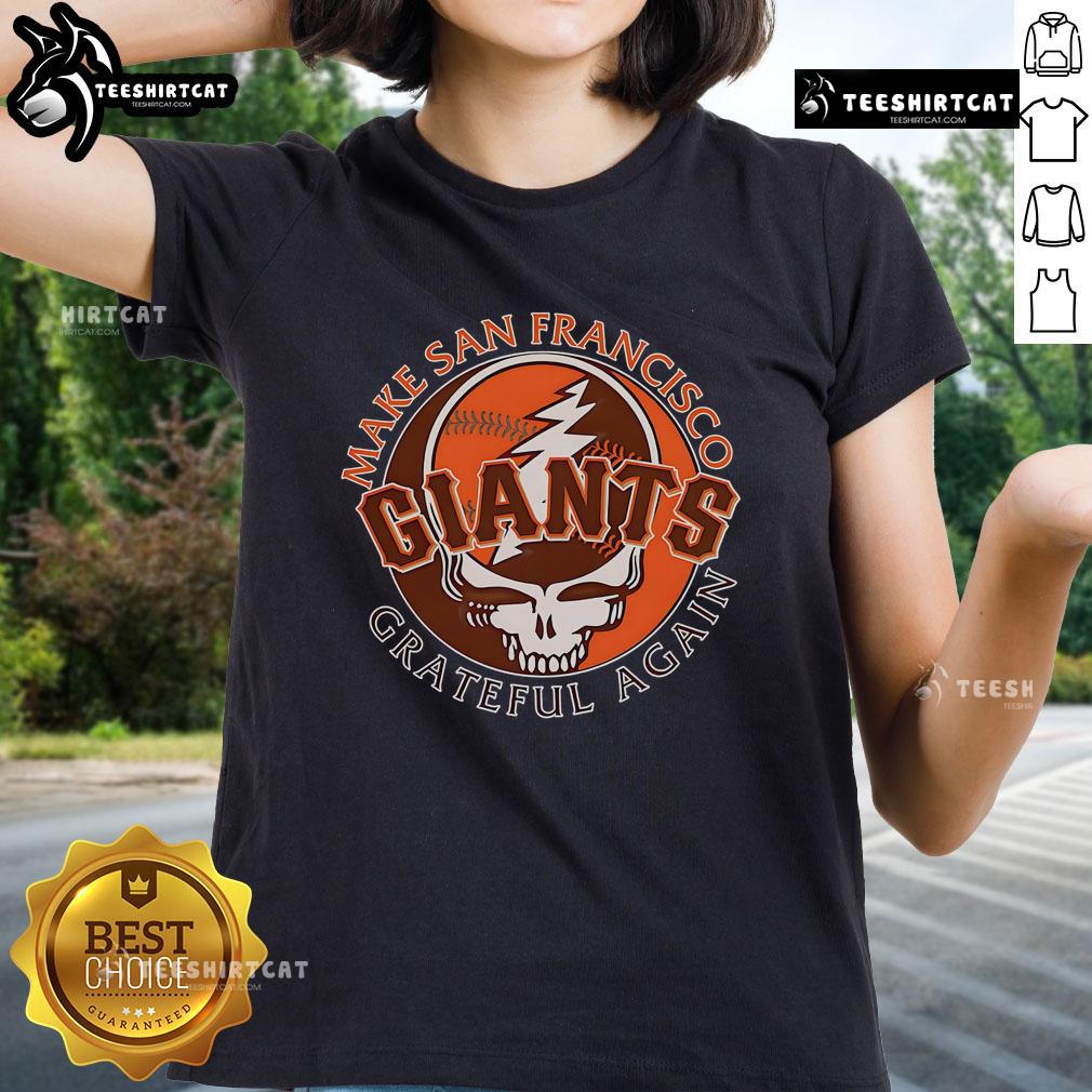 Stylish San Francisco Giants ladies tee featuring a vibrant design, perfect for fans celebrating their team spirit.