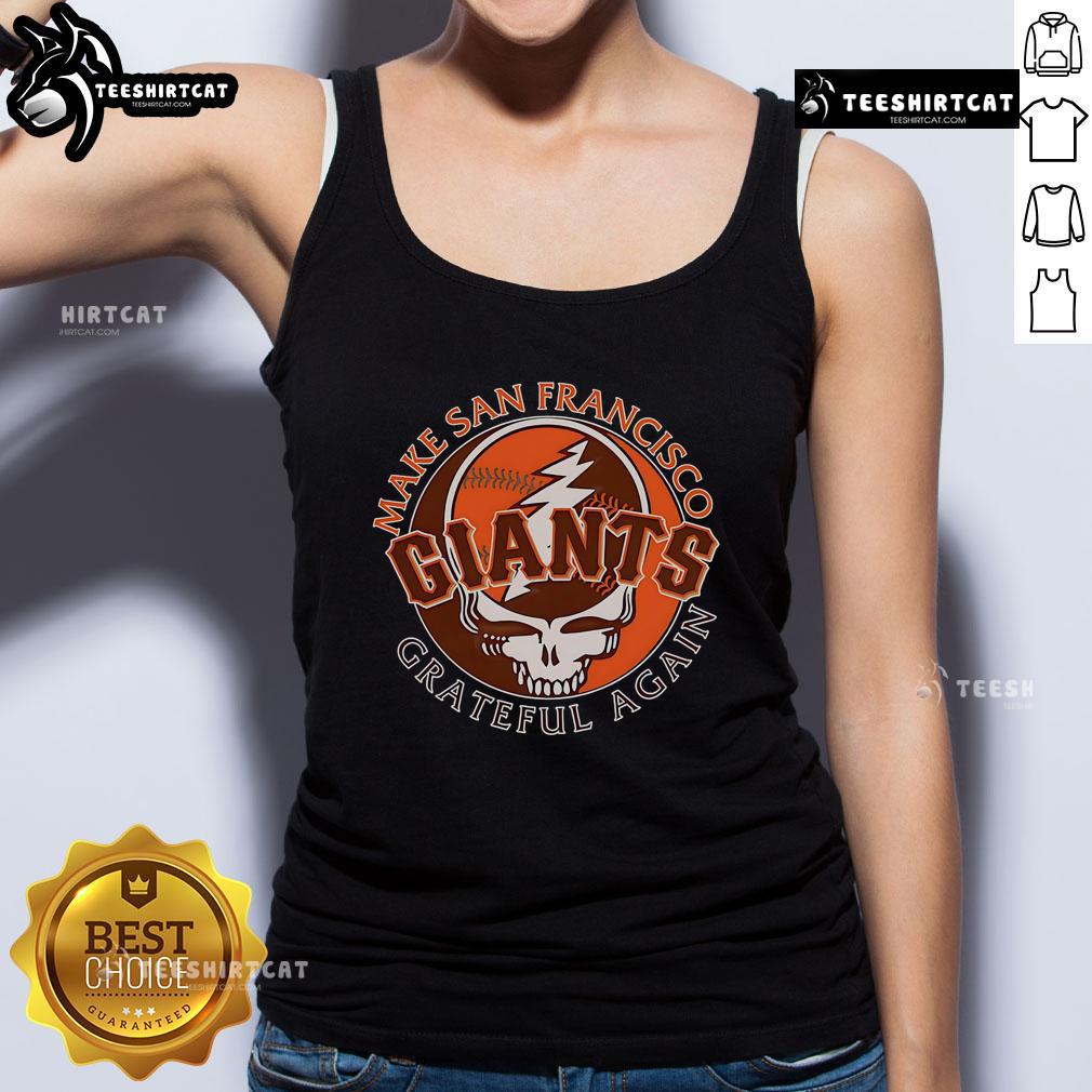 Stylish Top-Make-San-Francisco-Giants-Grateful-Again-Tank-Top featuring vibrant colors and team logo, perfect for fans.