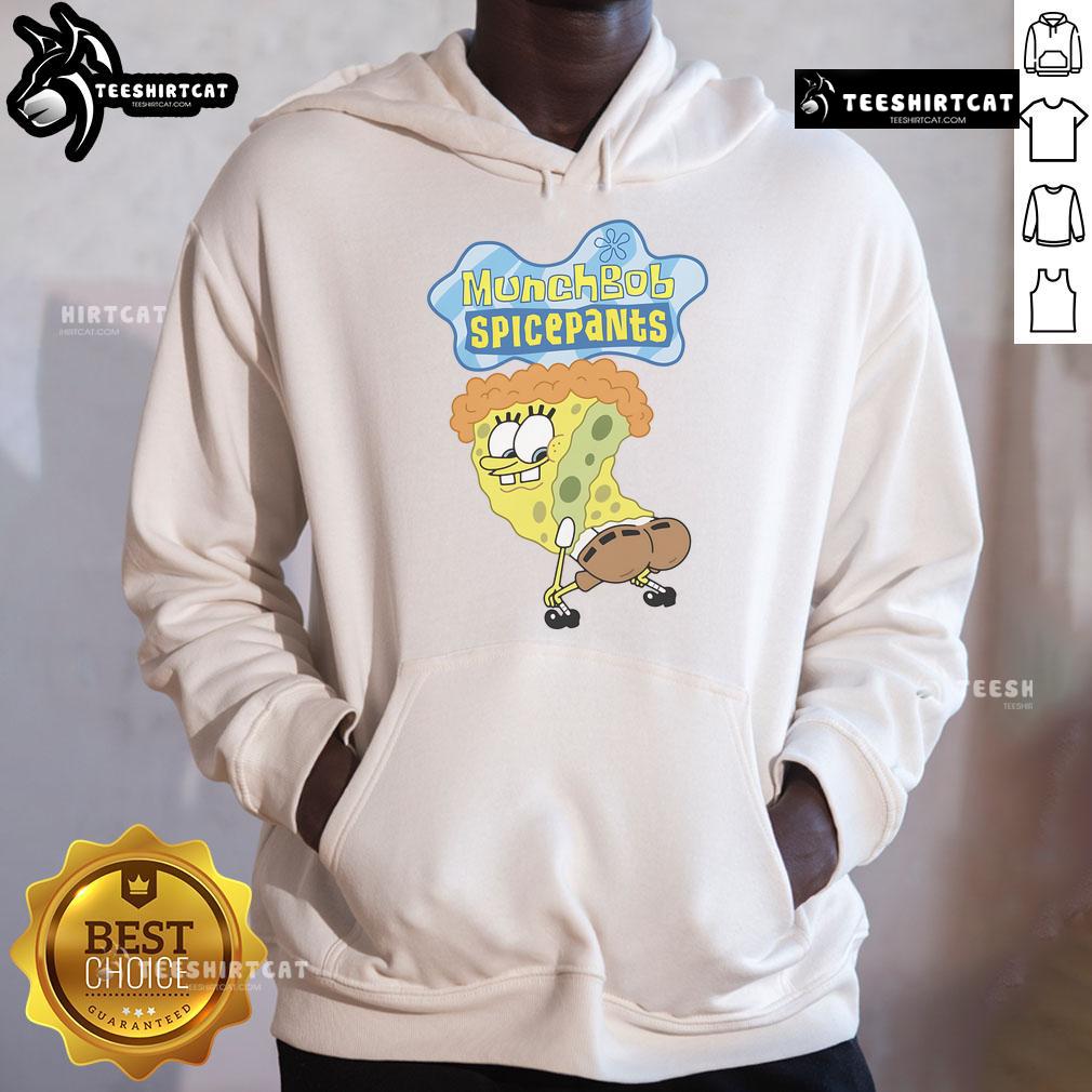 Funny MunchBob SpicePants SpongeBob SquarePants hoodie featuring vibrant colors and playful design for fans of the show.