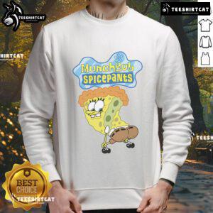 Funny MunchBob SpicePants sweatshirt featuring Spongebob Squarepants design, perfect for fans of the animated series.